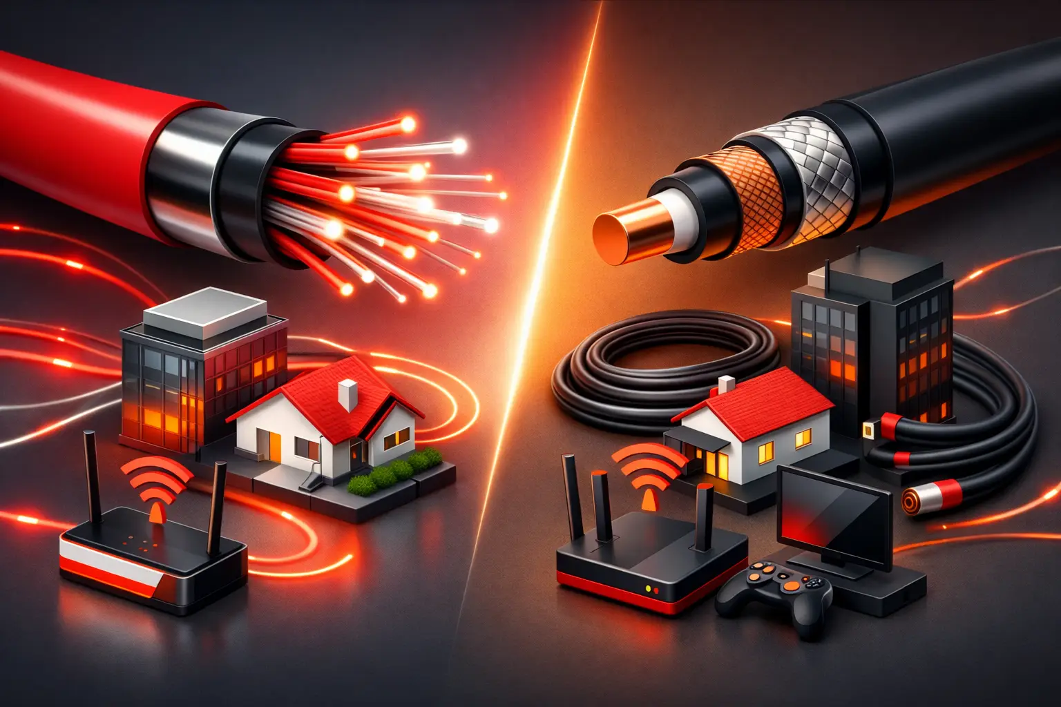 Fibra óptica ou cabo: qual vale mais?