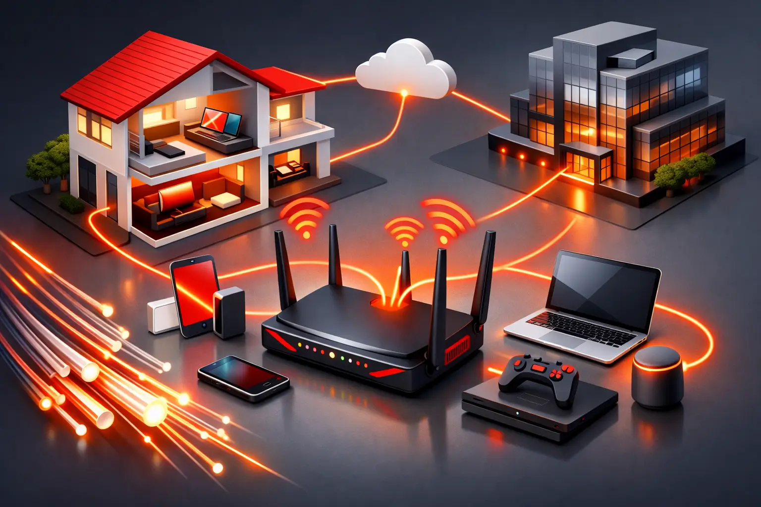 Internet para vários dispositivos em casa