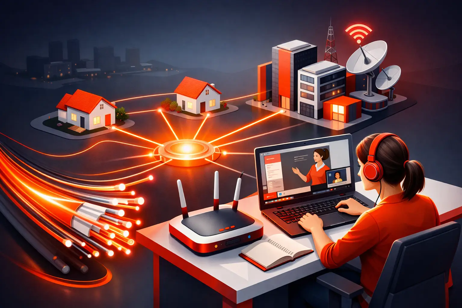 Internet estável para aulas online sem travar