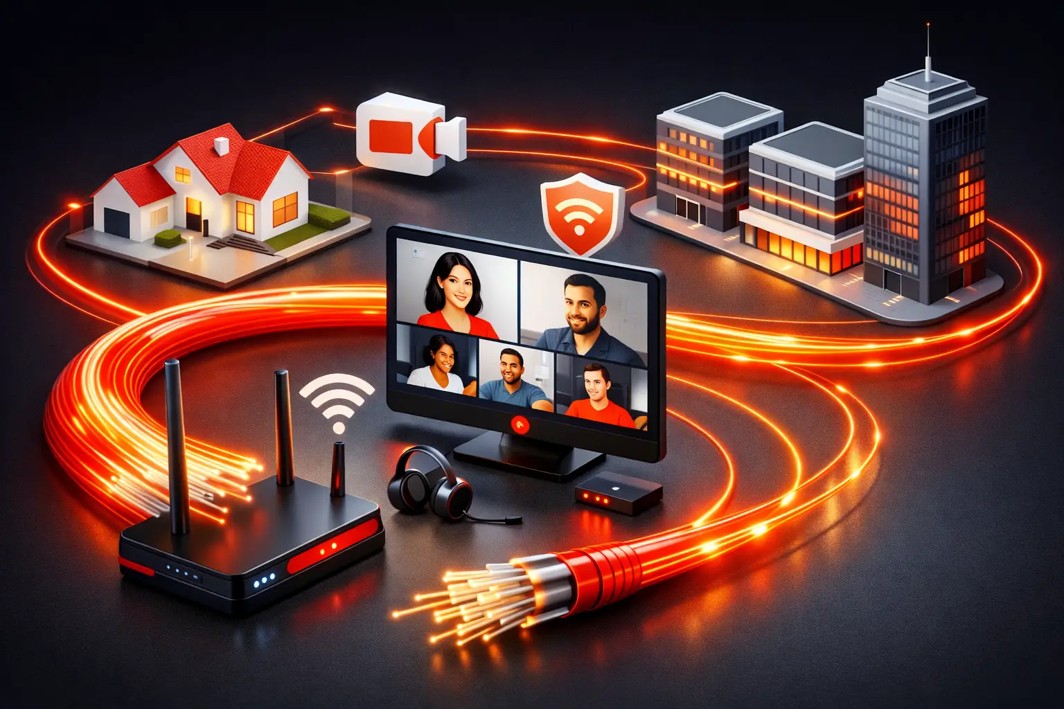 Guia de internet para videoconferência estável