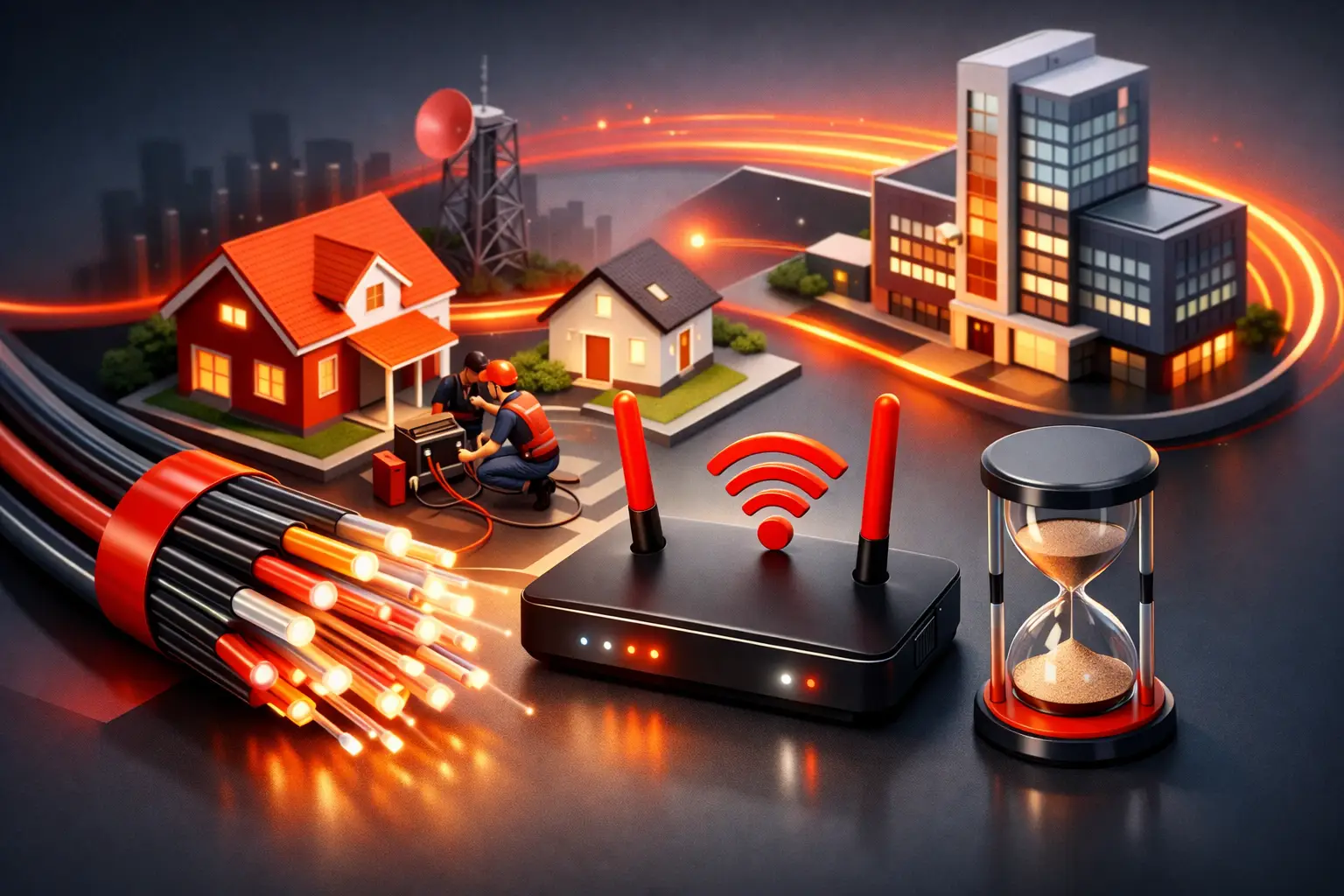 Quanto tempo demora a instalação de internet?